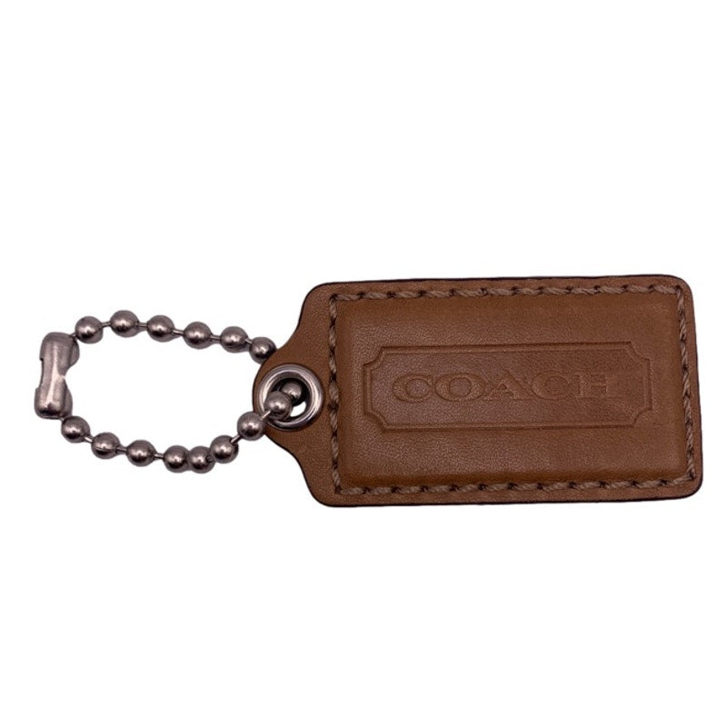 COACH Brown HangTag Bag Charm Fob