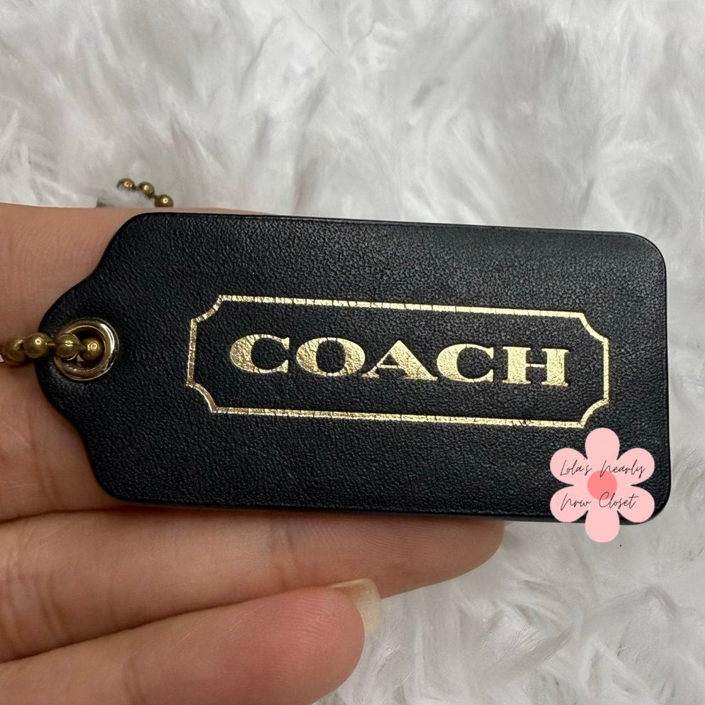 2" COACH Fob Bag Charm Hang tag Hangtag
