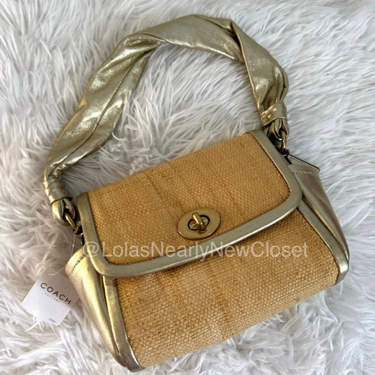 NWT COACH 2008 Parker Straw 42475 Top Handle Bag Purse 11