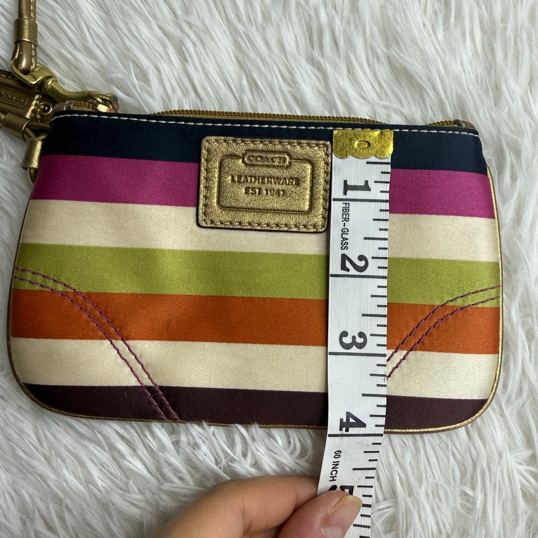 y2k COACH Legacy Multicolor Wristlet