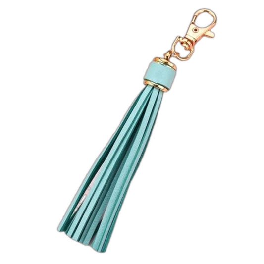 NEW Blue Tassel Bag Charm Tassels Keychains Purse Charms