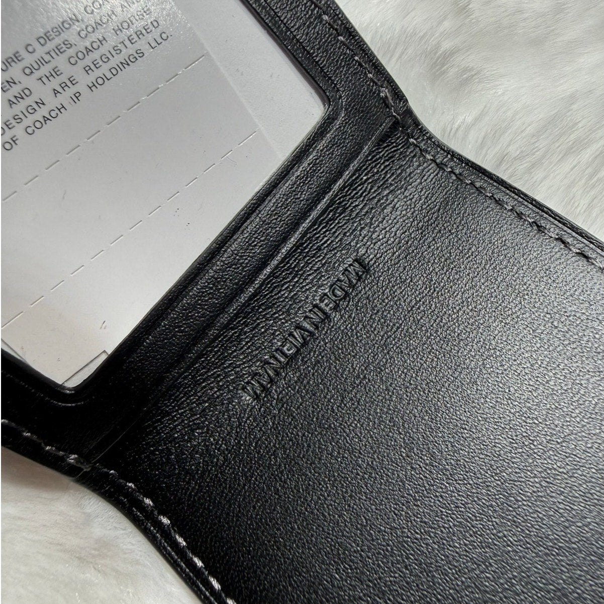 NWT COACH Luggage Tag With Penguin Print