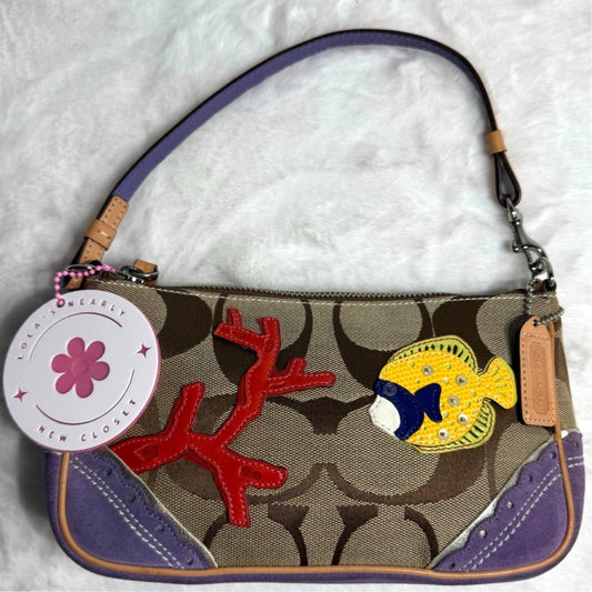 y2k COACH Vintage Limited Ed Signature Fish Demi Mini Bag Purse