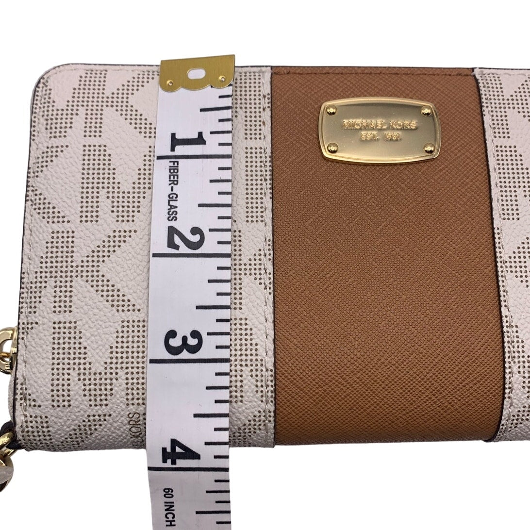 NWT Michael Kors Jet Set Long Multifunction Phone Case Wallet Wristlet