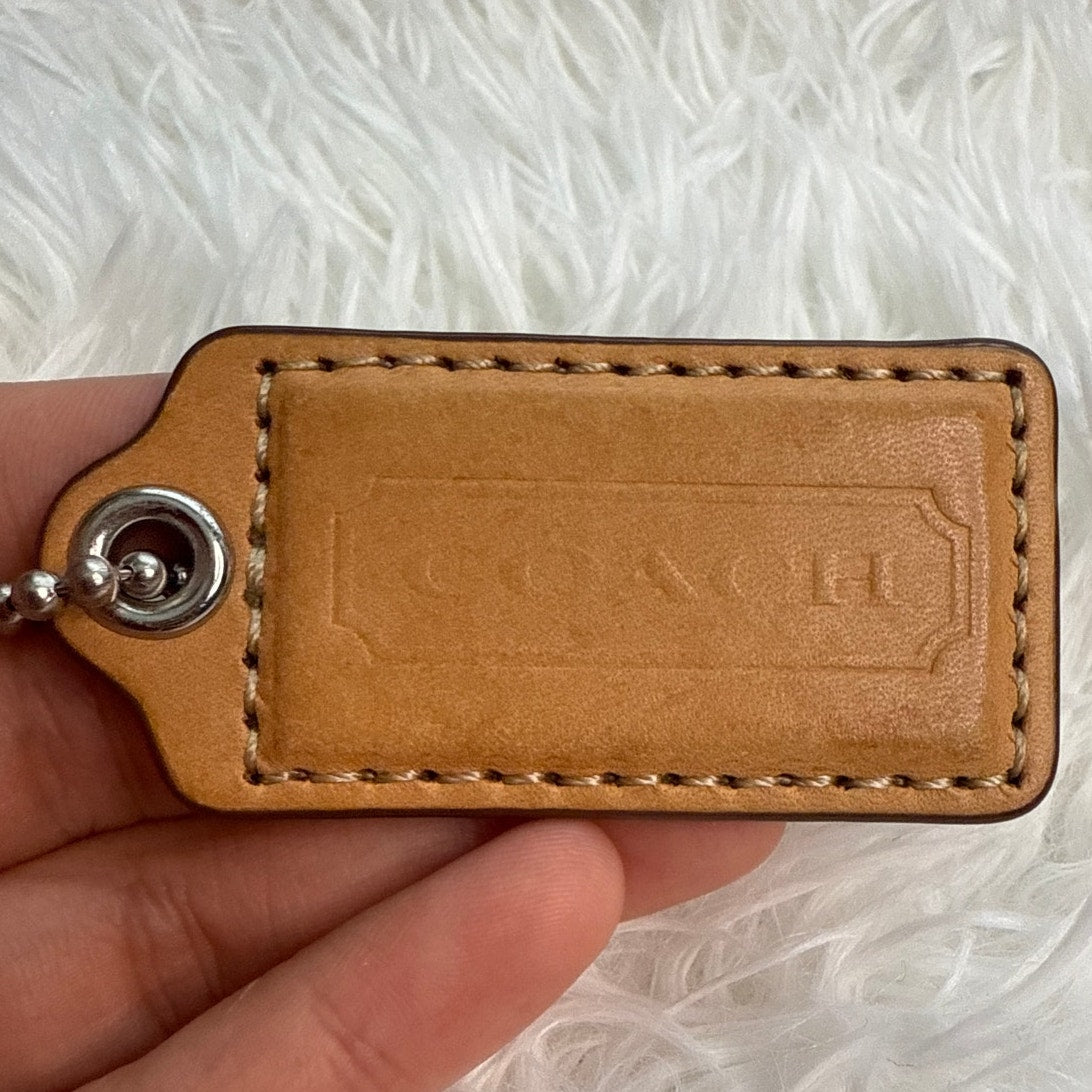 2" Coach Fob Bag Charm Hang tag Hangtag