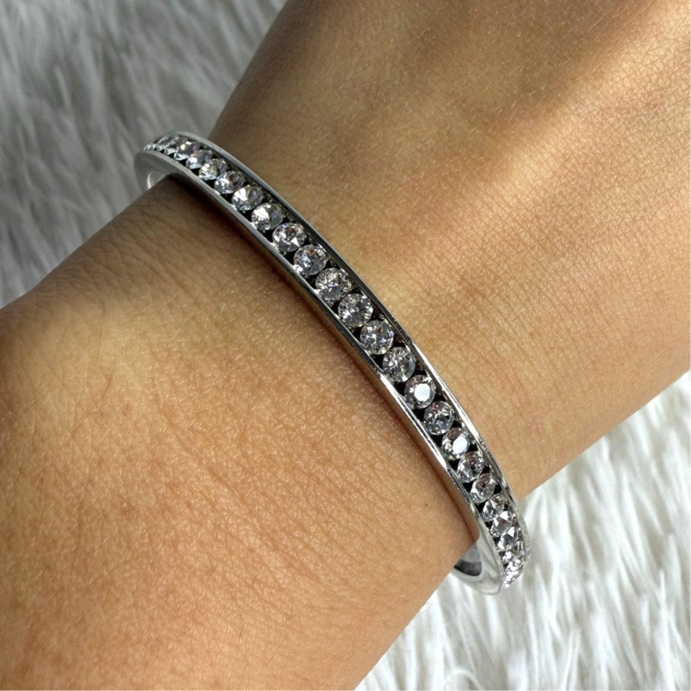 Coach Bangle Bracelet Silver Plated