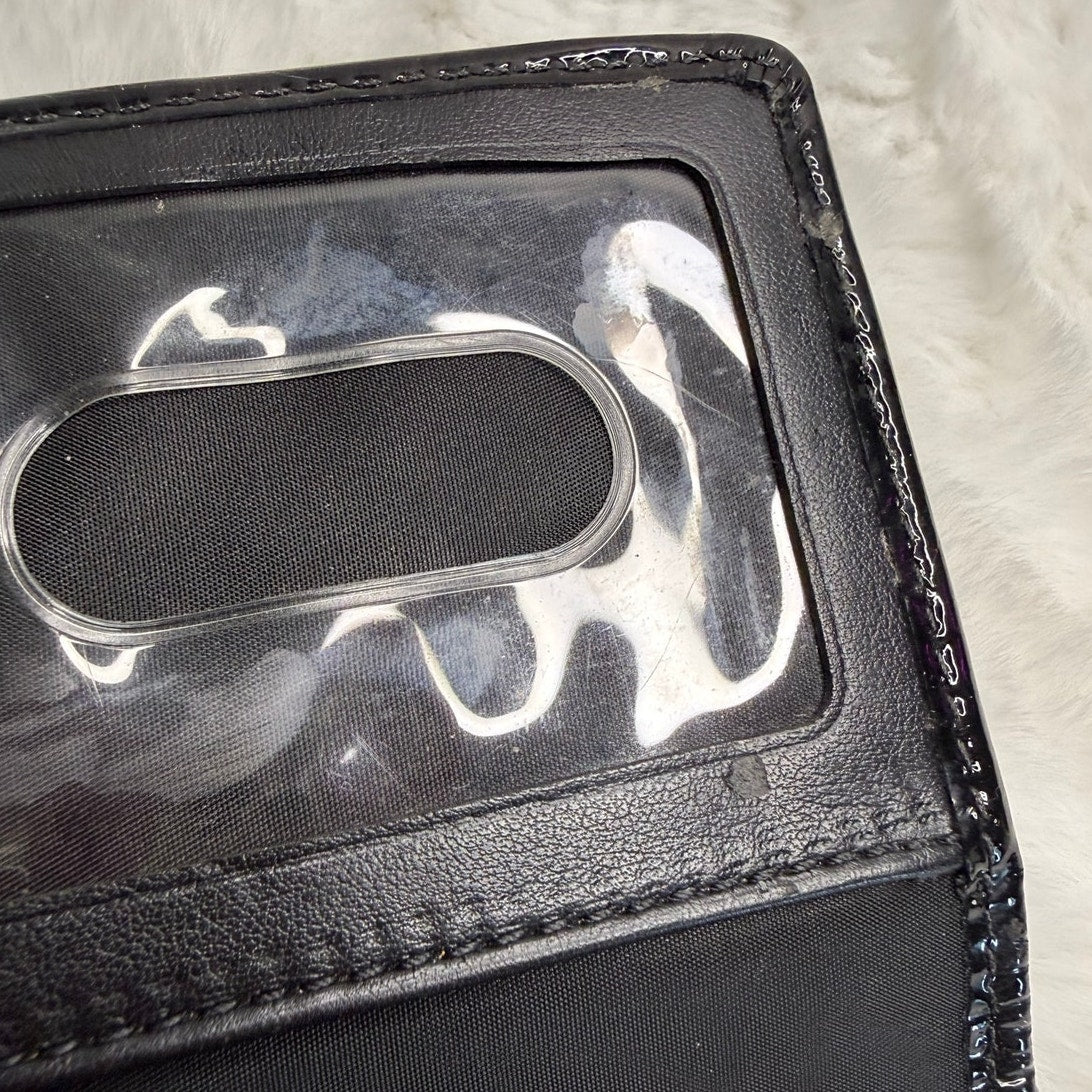 Coach Black Patent Leather Wristlet