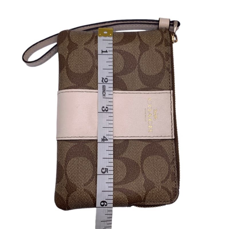 COACH Coated Canvas Wristlet