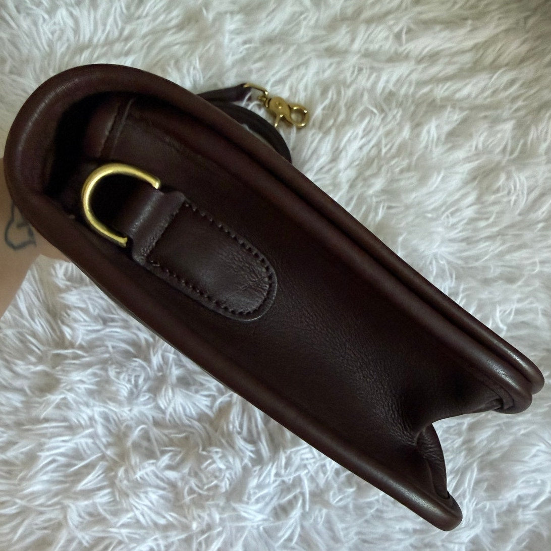 Vintage COACH Mahogany Convertible Clutch 9635 Costa Rica Crossbody Shoulder Bag