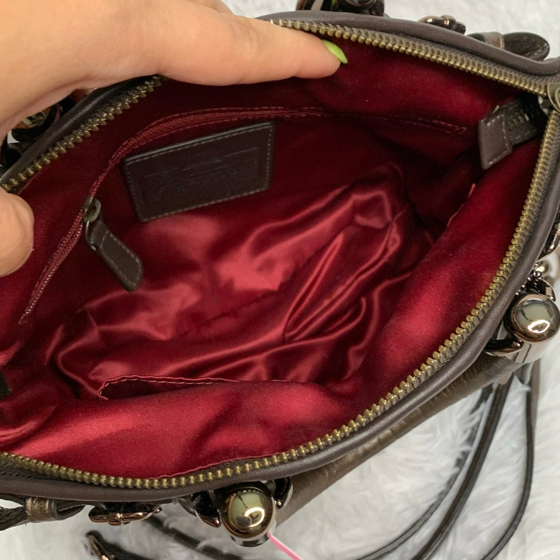 Coach Bag Madison 2011 Sequins Bronze Mini Sophia Satchel Bag