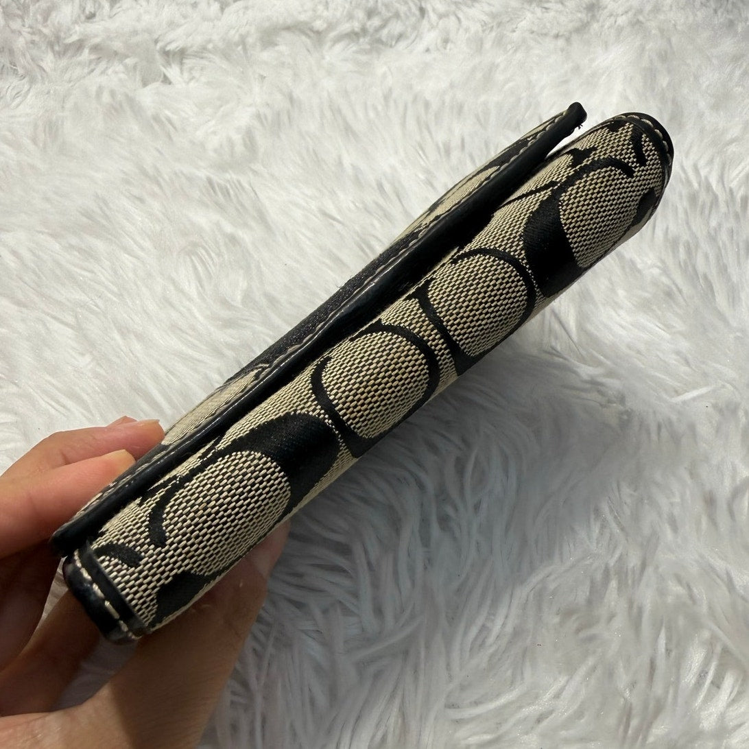 Coach Black Signature Wallet