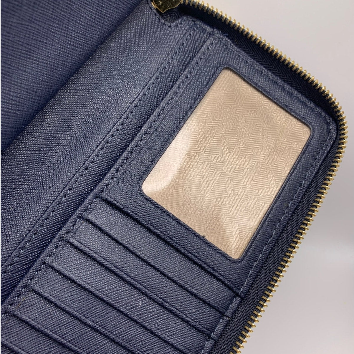 Michael Kors Navy Jet Set Zip Around Wallet