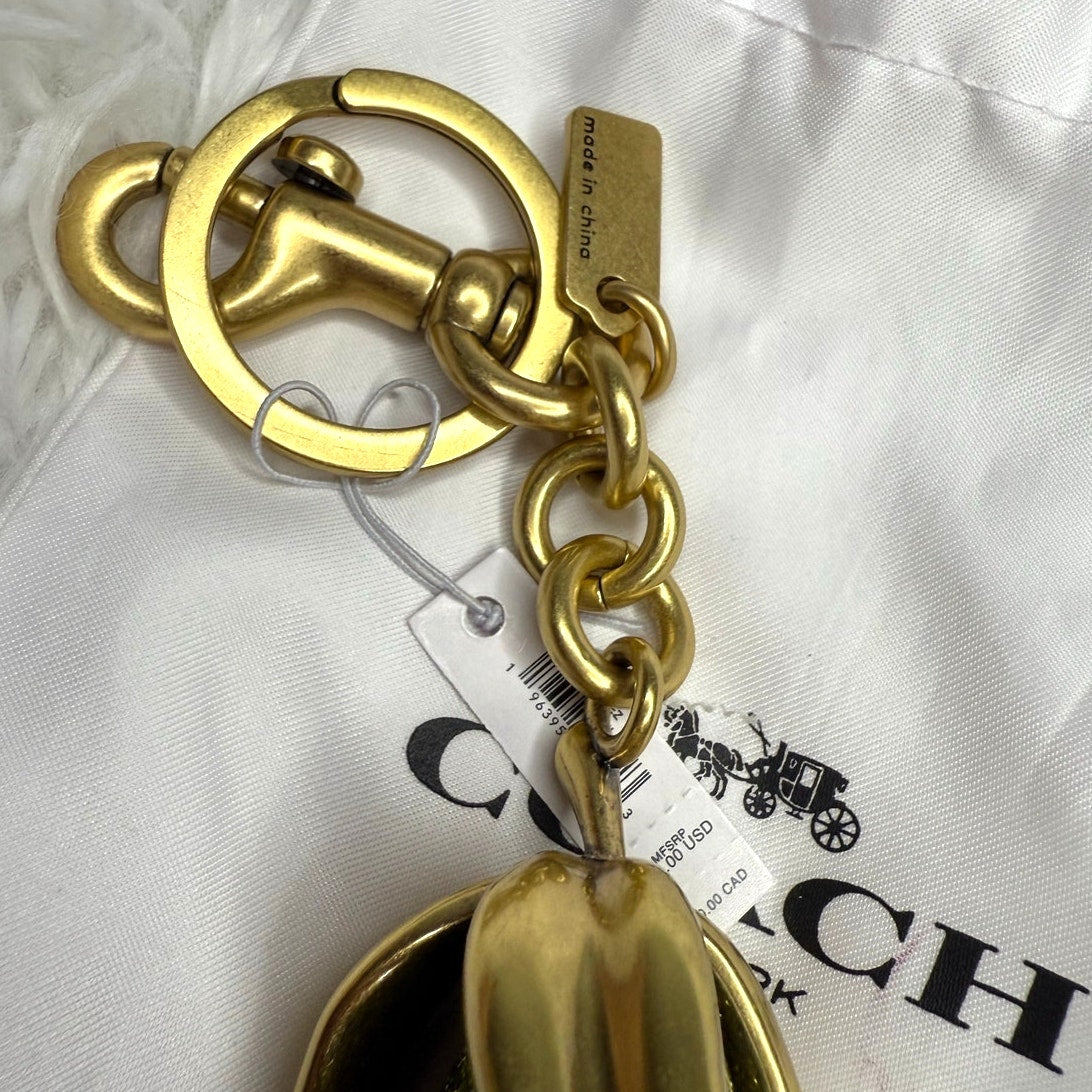 NWT COACH Pear Bag Charm Key Fob