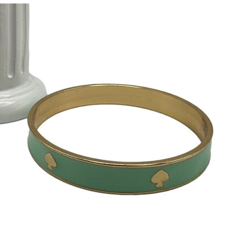 Kate Spade ♠️ Green and Gold Bangle Bracelet