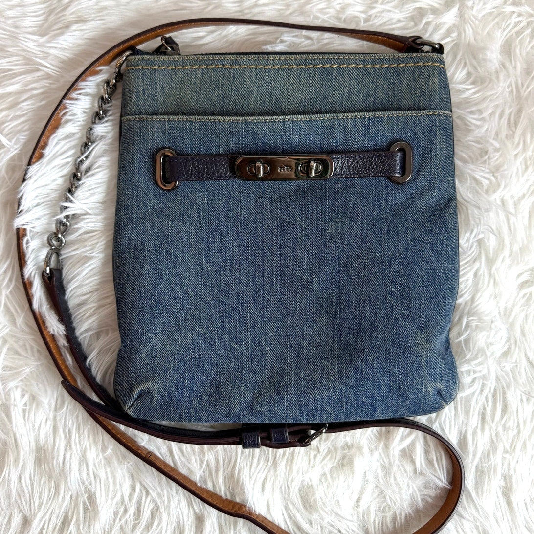 Coach Denim Swagger Swingpack Crossbody