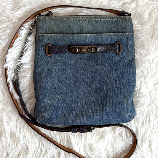 Coach Denim Swagger Swingpack Crossbody