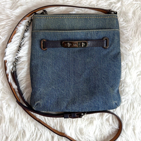 Coach Denim Swagger Swingpack Crossbody