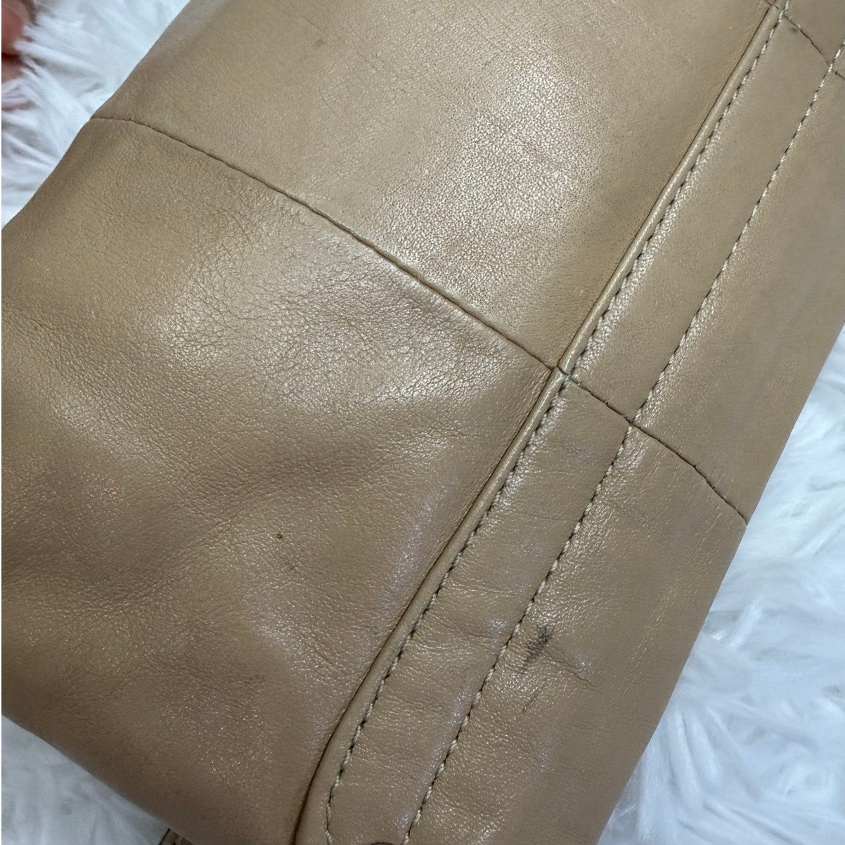 COACH y2k Tan Kristin Mini Purse Wristlet