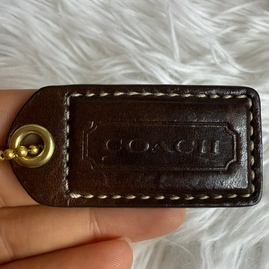 2" y2k COACH Vintage Fob Bag Charm Hang tag Hangtag
