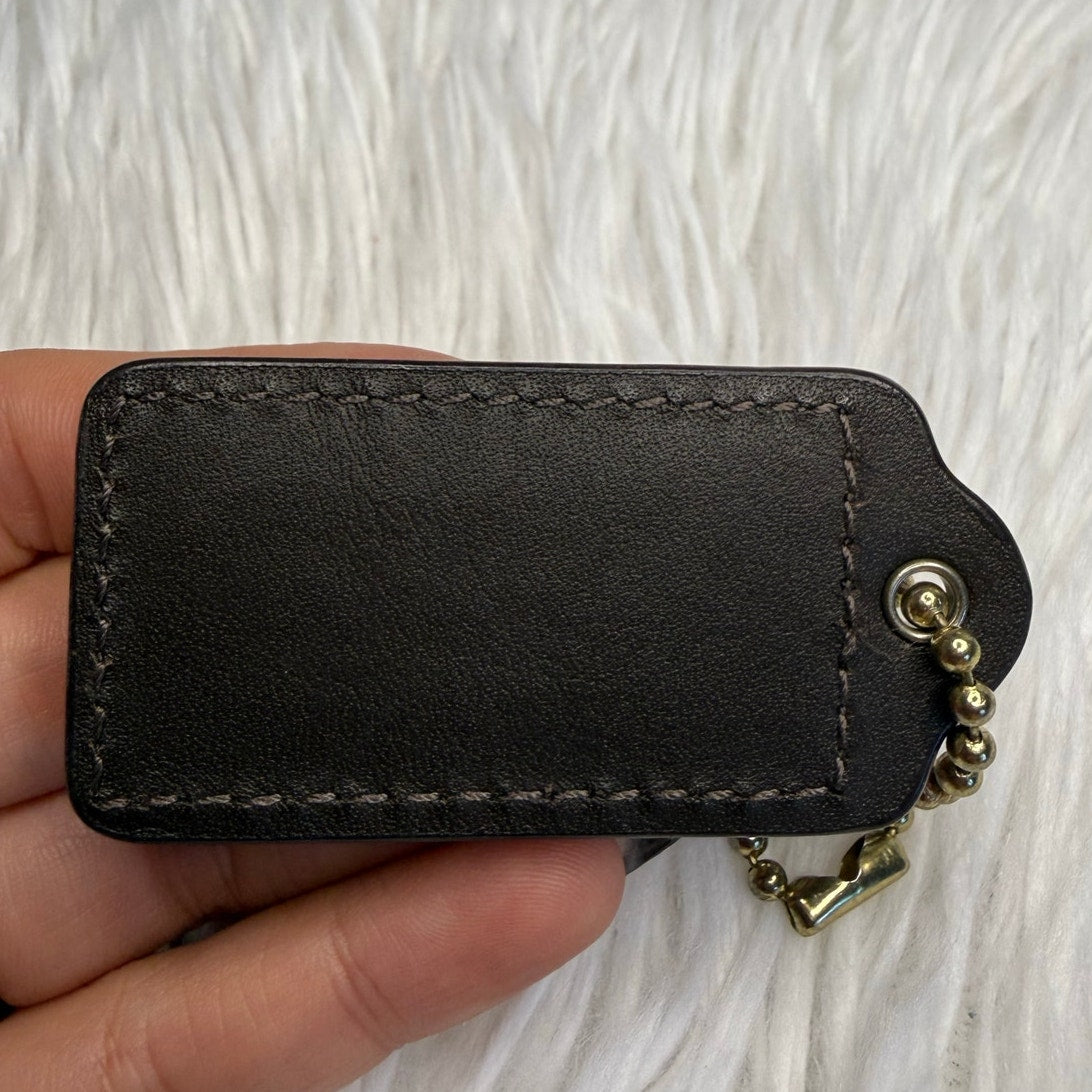 2"  COACH Patent Leather Fob Bag Charm Hang tag Hangtag