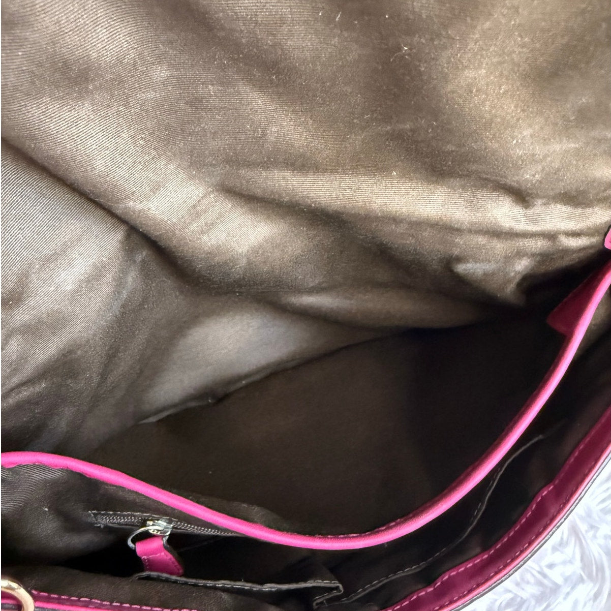 Y2K COACH Pink F13729 Flap Hobo Shoulder Bag