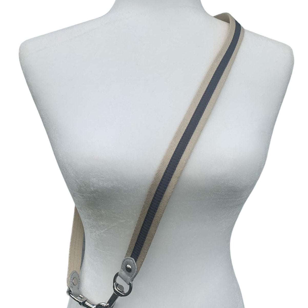 Coach Poppy Cream Gray Replacement Strap