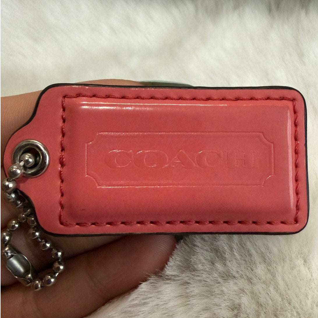 2" COACH Fob Bag Charm Hang tag Hangtag