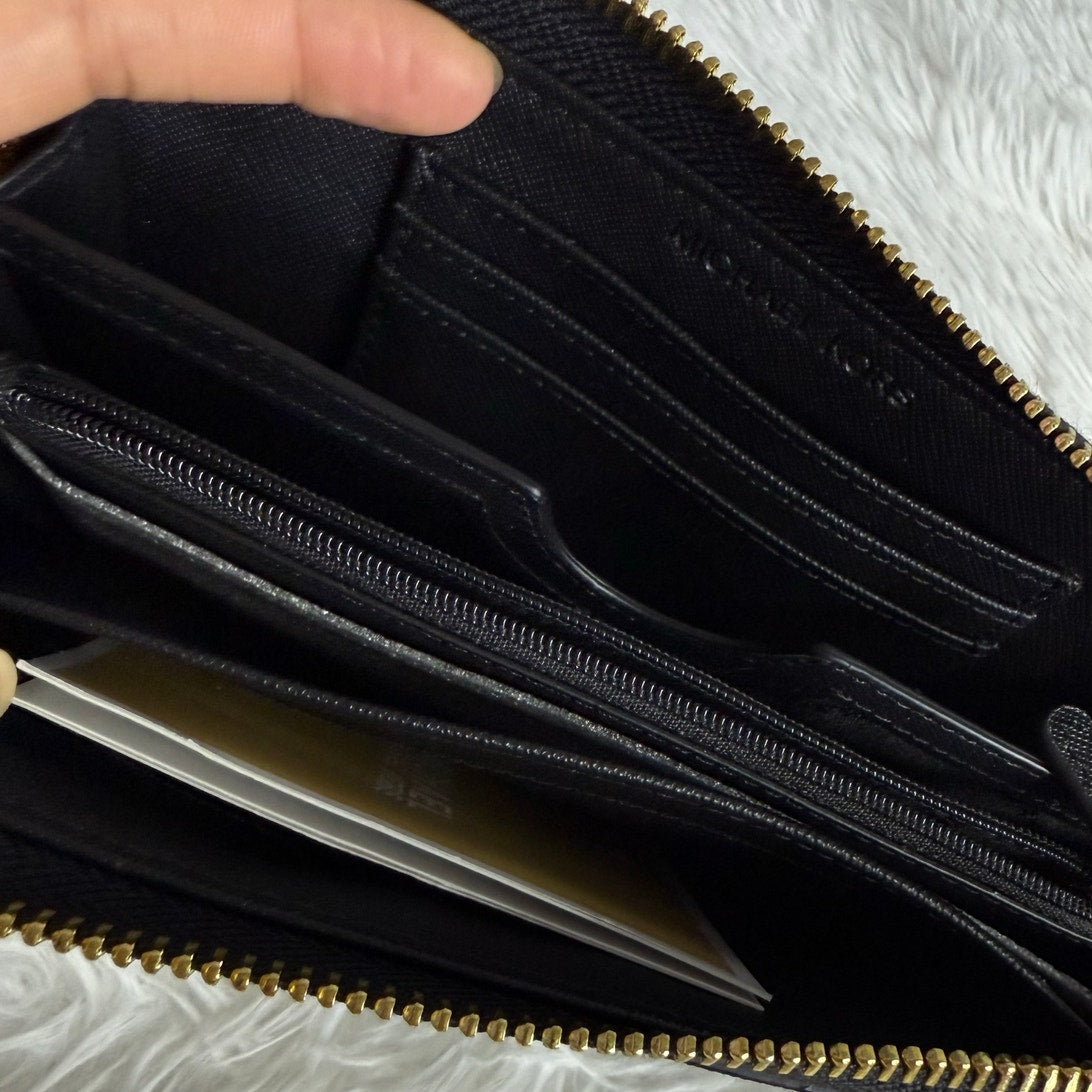 NWOT Michael Kors Black Zip Around Wallet