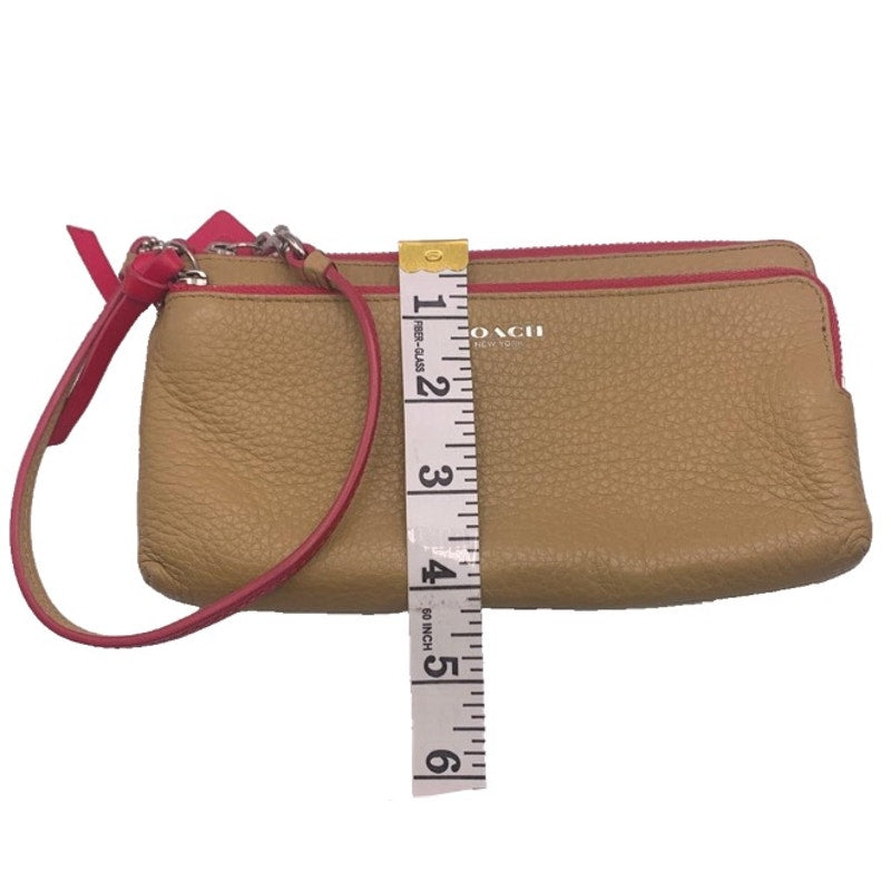 COACH Long Double Zipper Wristlet