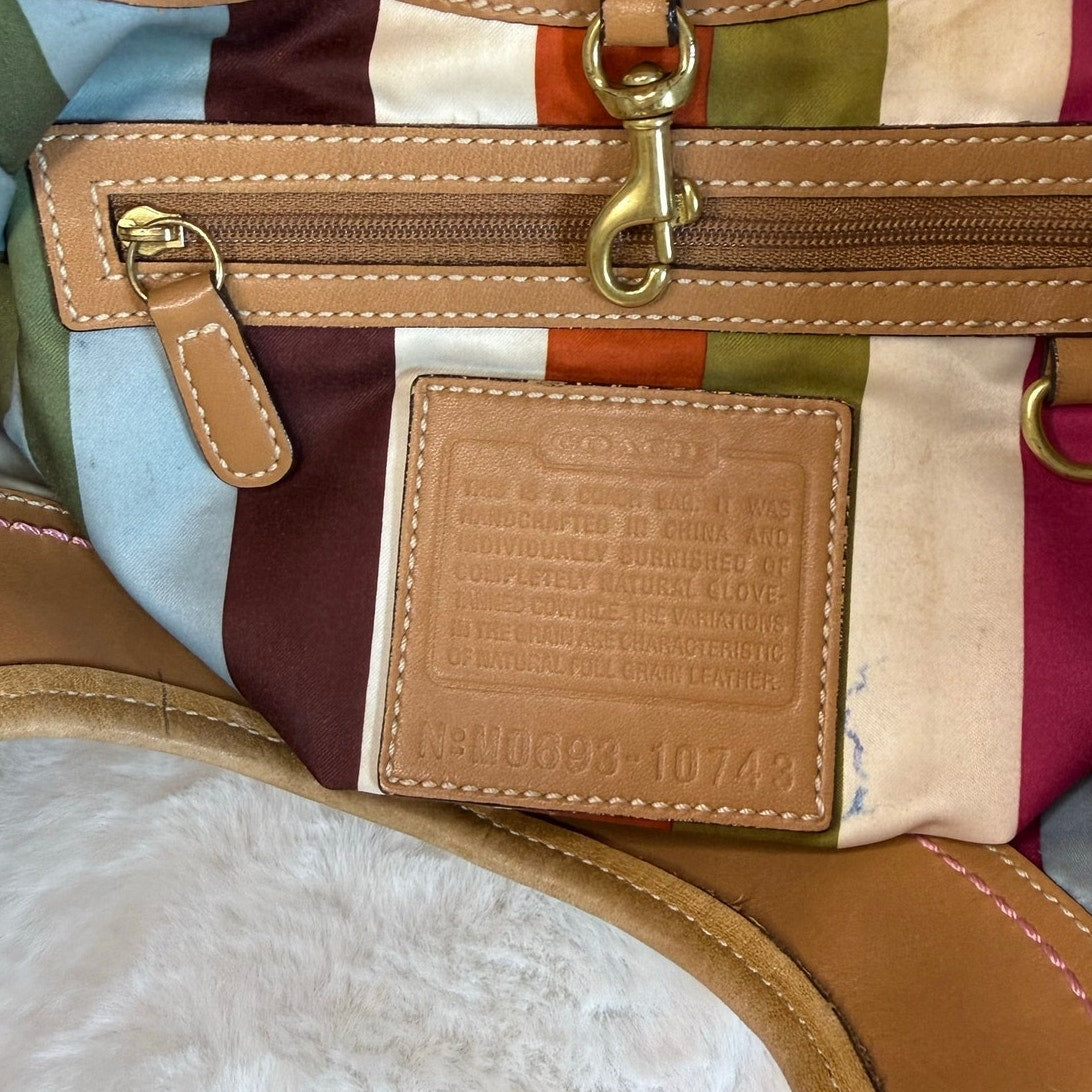 y2k Coach Legacy Tan Ergo Hobo Shoulder Bag