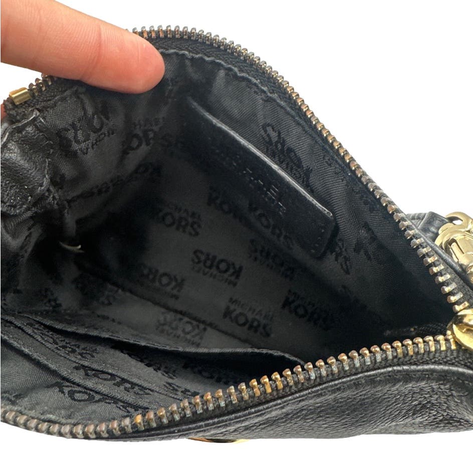 Michael Kors Black Wristlet / Mini Purse