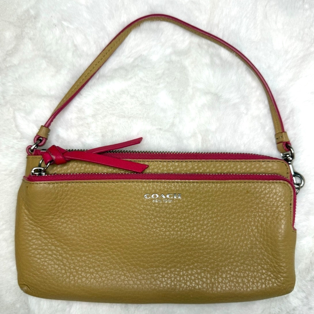 COACH Bleecker Double L-Zip Wallet in Edgepaint Leather