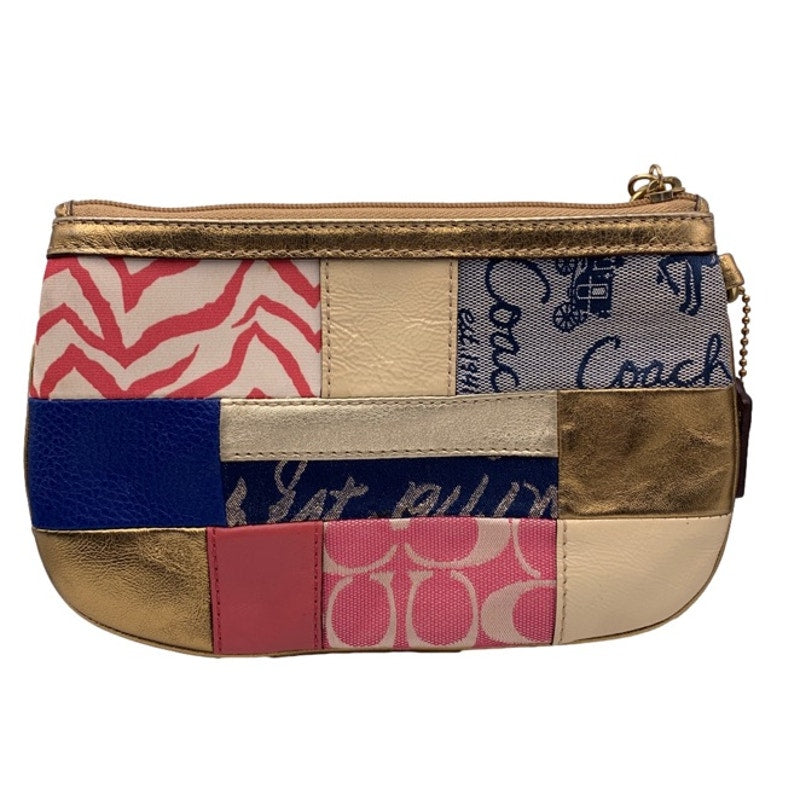 COACH Multi-color Patchwork wristlet