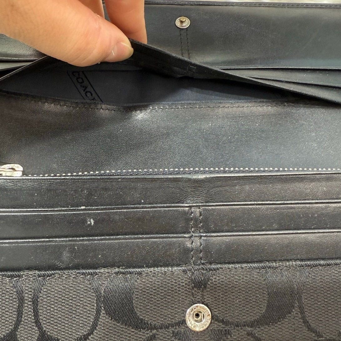 y2k COACH Black Wallet
