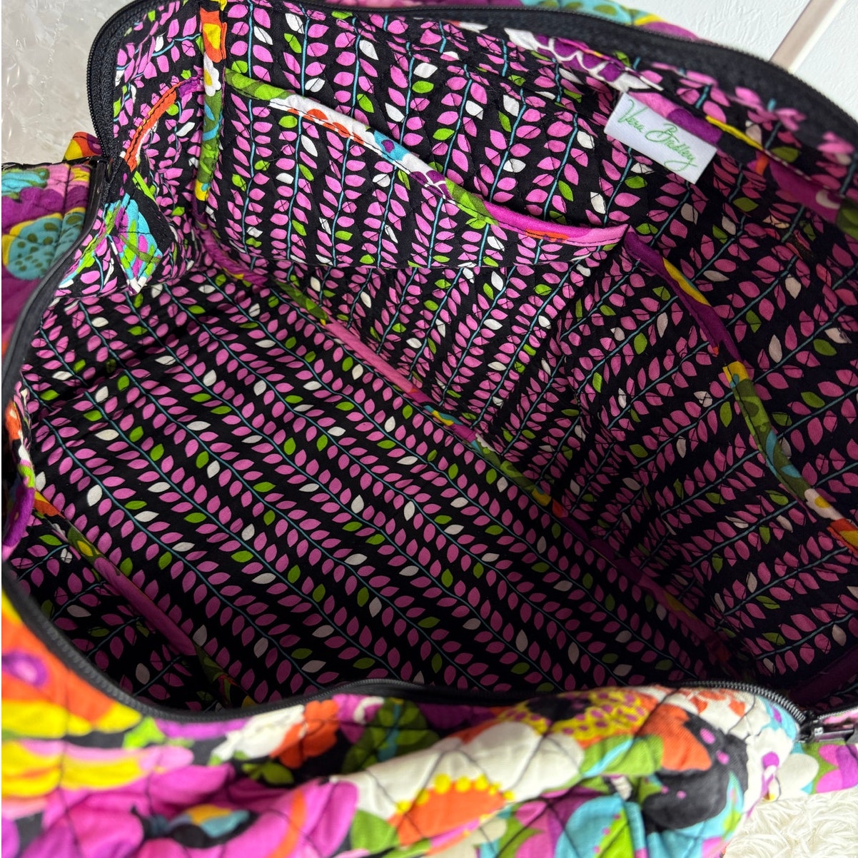 Vera Bradley Large Weekend Va Va Bloom Tote Shoulder Bag