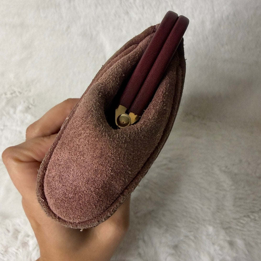 y2k Coach Vintage Plum Kisslock Wristlet