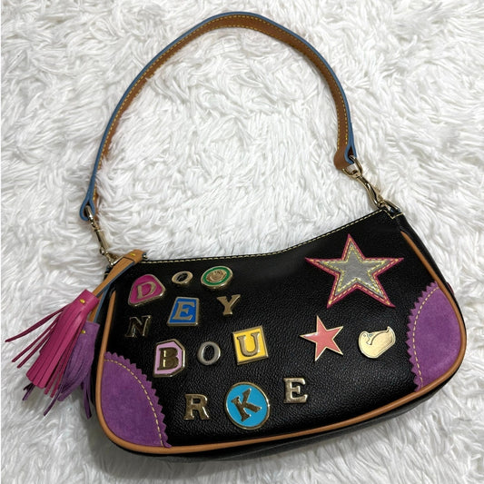 y2k DOONEY & BOURKE Vintage Lindsey Lohan " 1 " Limited Edition Shoulder bag