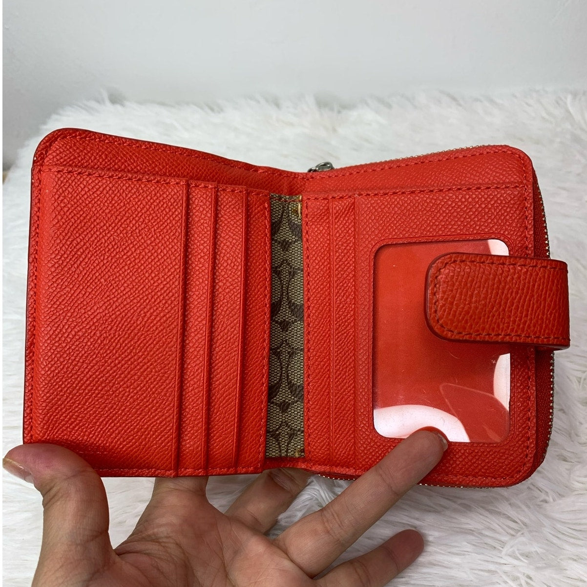 COACH Bright Red Medium Wallet