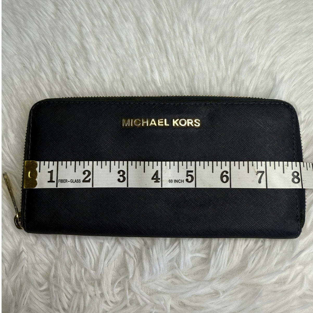 Michael Kors Navy Zip Around Wallet