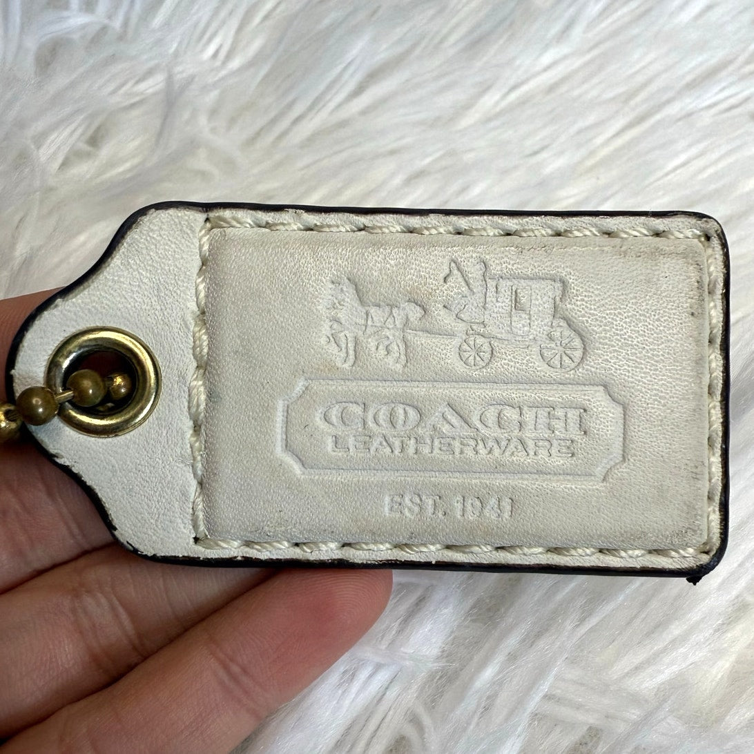 2.5" COACH Leatherware Fob Bag Charm Hang tag Hangtag