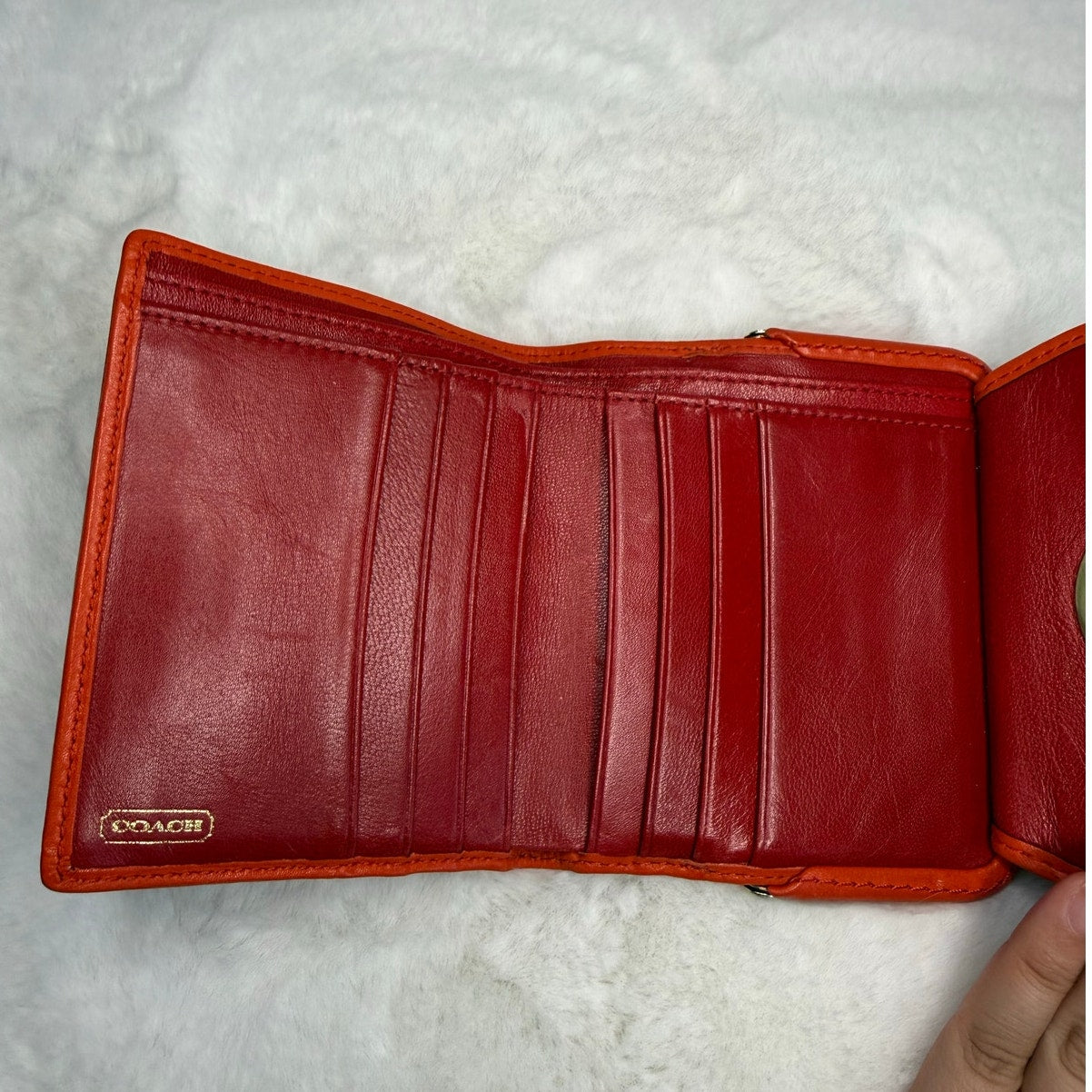 y2k Coach Vintage Legacy Kisslock Wallet