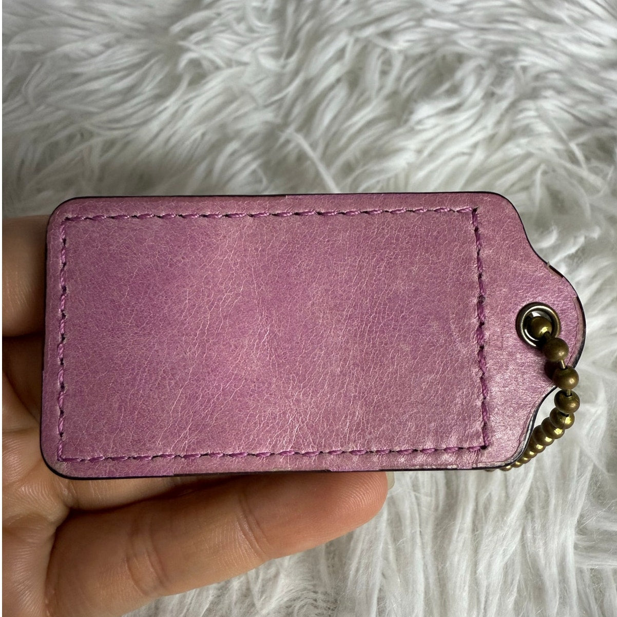 Coach lavender pink Replacement HangTag Bag Charm