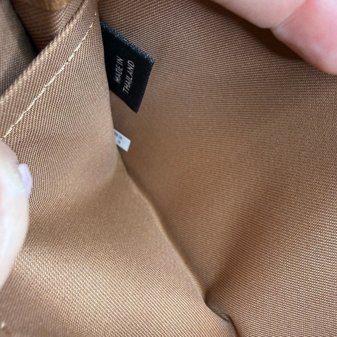 Coach Brown Zip Around Wristlet Wallet