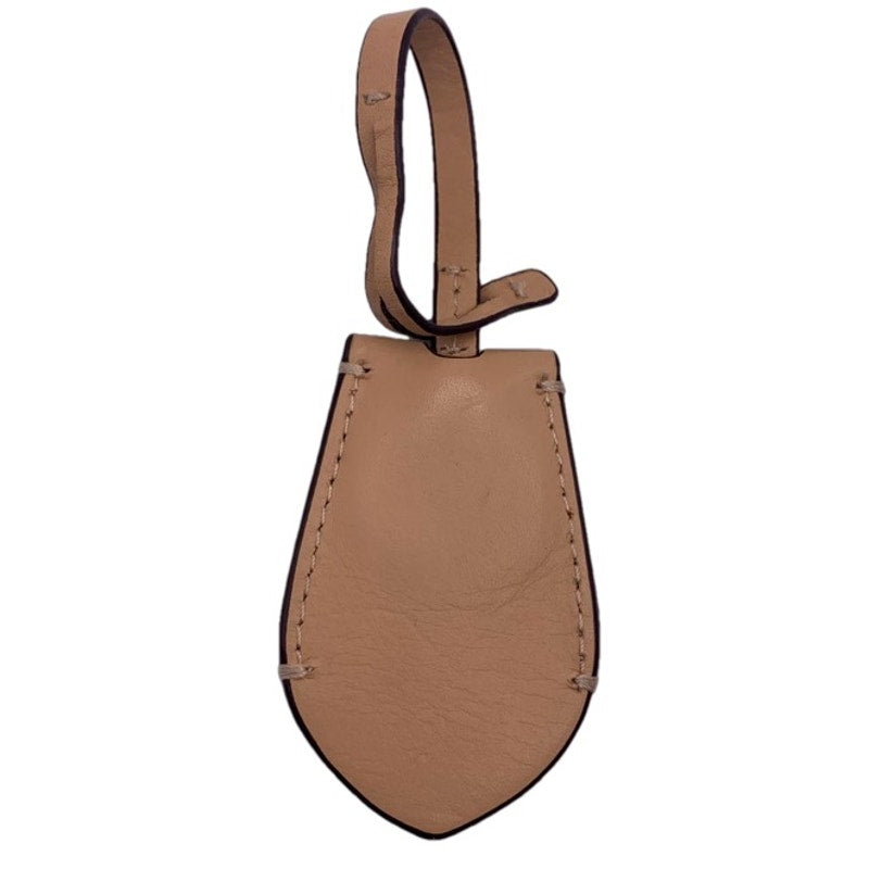 COACH Beige Bag Charm Key Fob