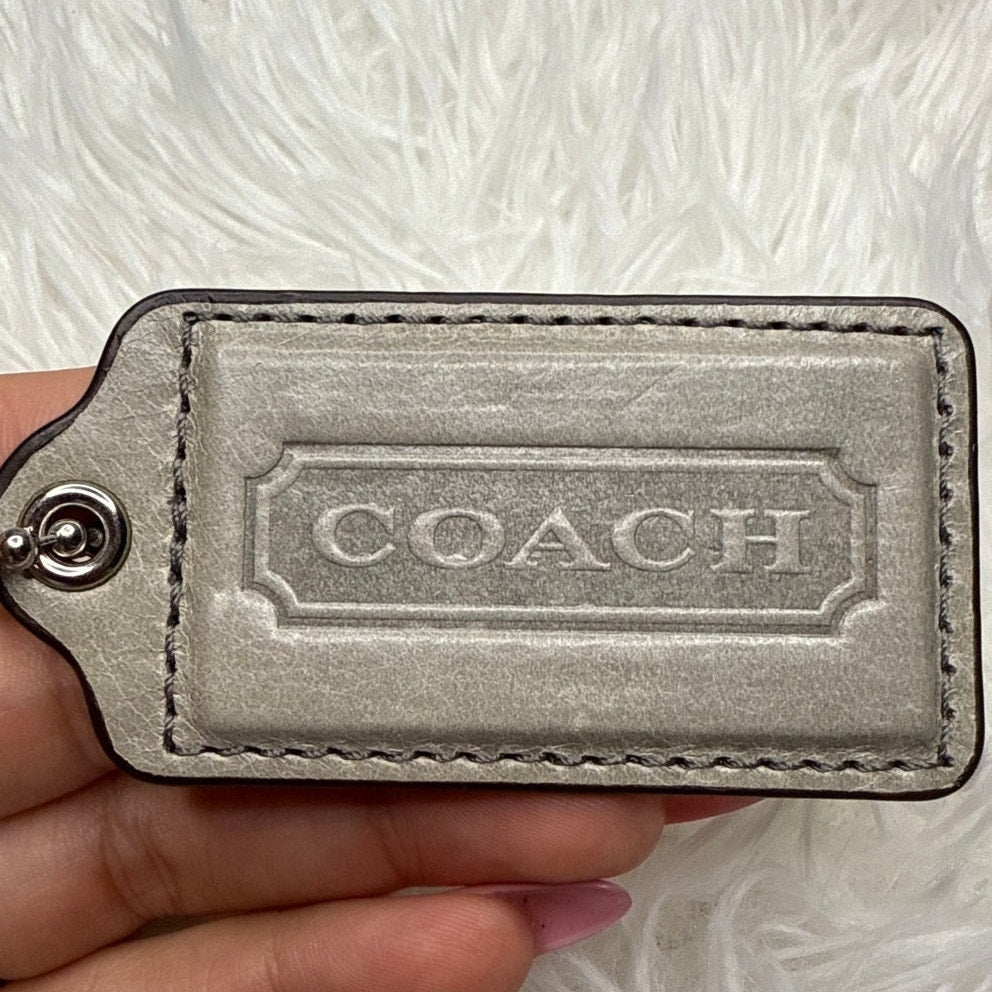 2.5" COACH  Fob Bag Charm Hang tag Hangtag