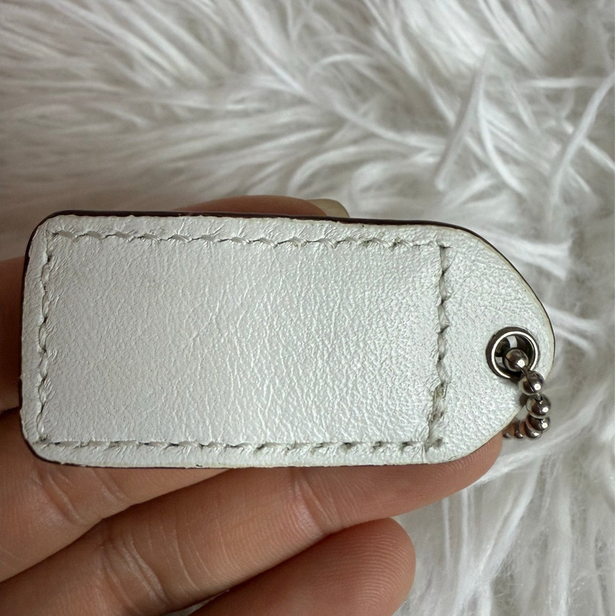 1.5" y2k COACH Vintage Fob Bag Charm Hang tag Hangtag