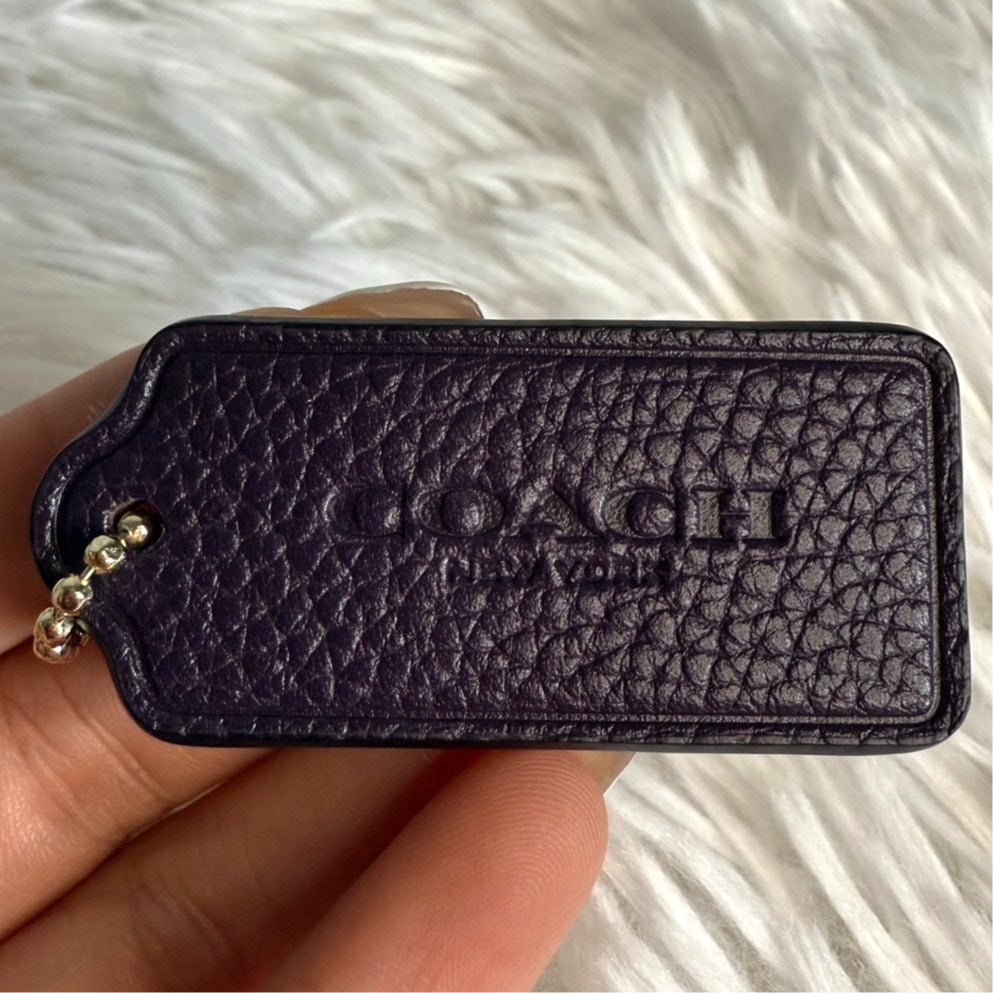 2" COACH Fob Bag Charm Hang tag Hangtag