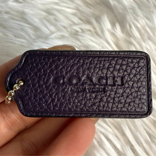 2" COACH Fob Bag Charm Hang tag Hangtag