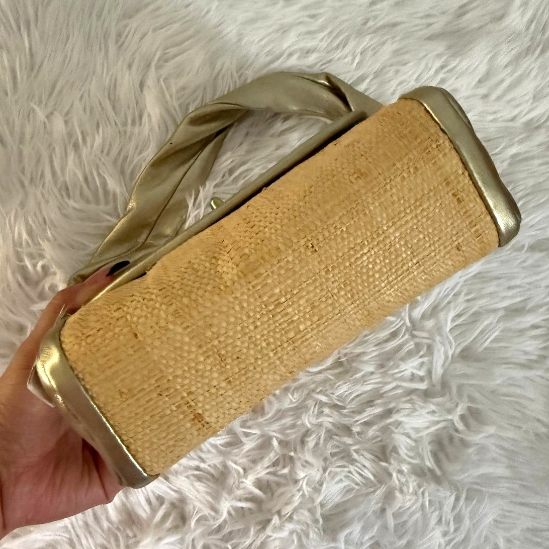 NWT COACH 2008 Parker Straw 42475 Top Handle Bag Purse