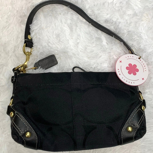 Vintage Coach y2k Carly Canvas Leather Mini Shoulder Bag